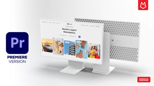 White Pro Display XDR Mockup | Premiere Version