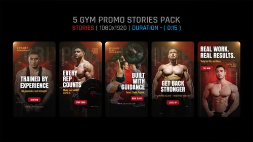 Gym Promo Stories Pack