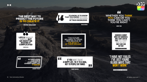 Quotes Animation Text \ FCPX