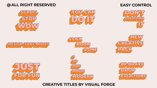 Creative Titles V2.0 | AE