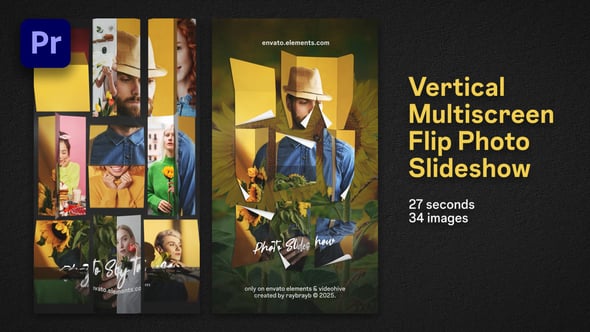 Multiscreen Photo Slideshow with Dynamic Flip Transitions, Product ...