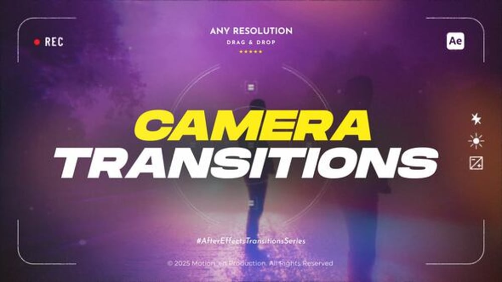 Camera Transitions, Elements ft. camera shutter & camera move - Envato