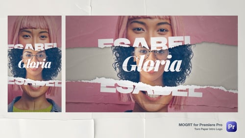 Torn Paper Intro Logo – MOGRT for Premiere Pro
