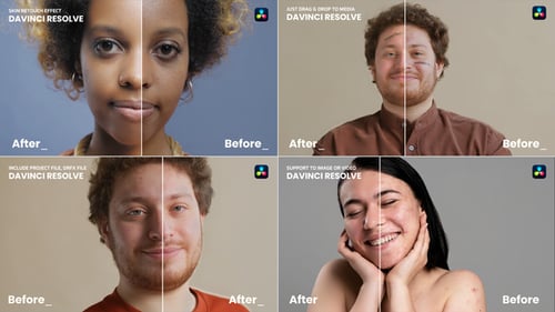 Skin Retouch Effect Davinci Resolve