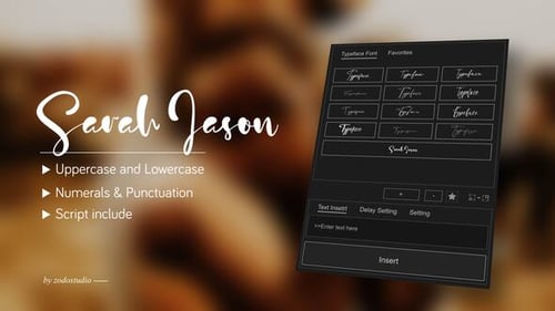 Animated Typeface - Sarah Jason