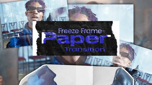 Freeze Frame Paper Transition | MOGRT