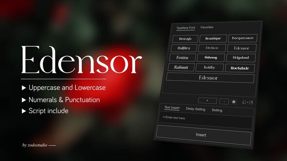 Tipografía animada - Edensor , Títulos Incluyendo: alfabeto y animación ...