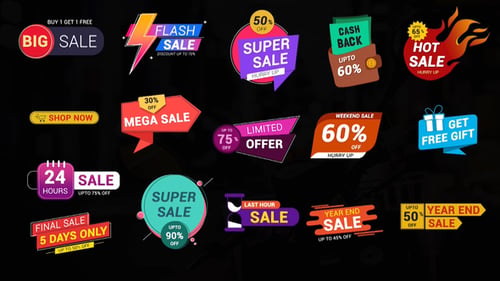 Modern Sale Labels & Badges Pack