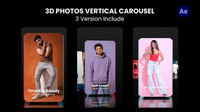 3D Photo Vertical Carousel