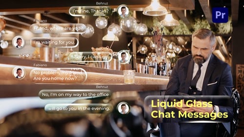 Liquid Glass Chat Messages || MOGRT