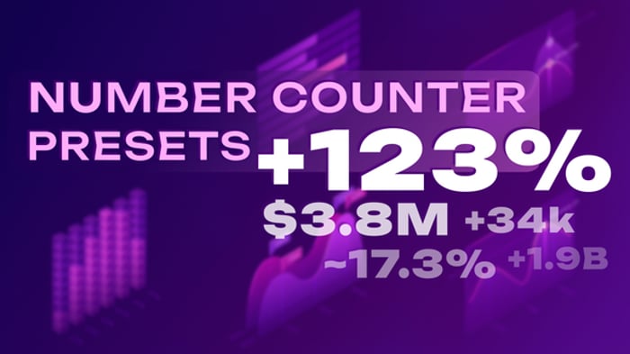 After Effects Number Text Editable Video Templates - Envato