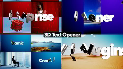 3D Text Promo Opener