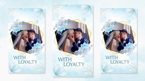 Vertical Wedding Photo Slideshow MOGRT