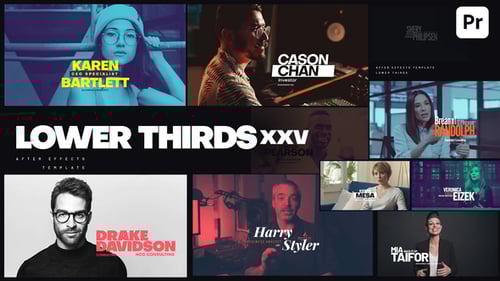 Clean Animated Lower Thirds Pack for Professional Videos