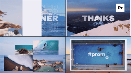 Dynamic Split Screen Opener with Modern Text Reveals