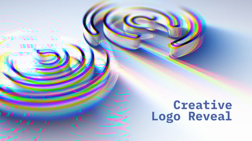 Dynamic RGB Glitch Logo Reveal