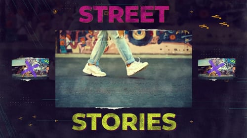 Energetic Glitch Opener with Urban Typography