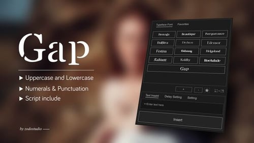 Animated Typeface - Gap
