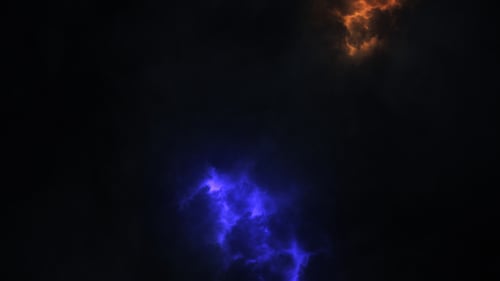 Abstract Lightning Logo Reveal with Dynamic Clouds