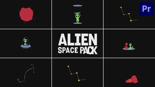 Paquete Alien Space para Premiere Pro