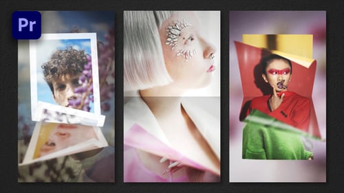 Fold Pages Vertical Slideshow | Premiere Pro