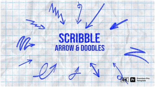 Scribble Arrows & Doodles | Hand-Drawn Animated Pack (4K)