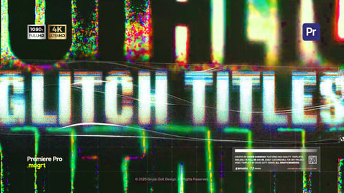 Glitch Titles Text Presets