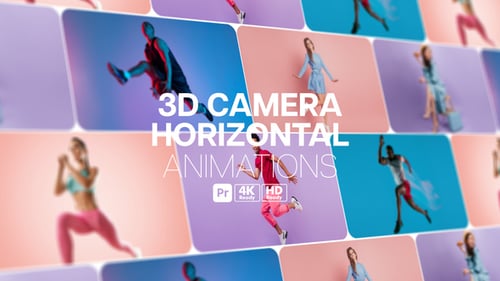 3D Camera Horizontal Animations for Premiere Pro