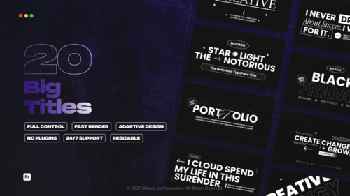 Clean Animated Titles for Business and Creative Projects