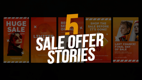 Sale Offer Stories | Premiere Pro