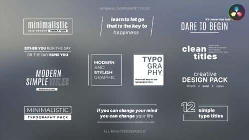 Minimal Corporate Titles \ DR