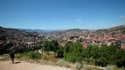 Panoramic view of the city of Sarajevo