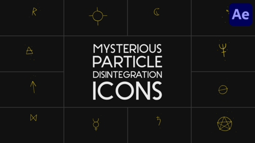 Mysterious Particle Disintegration Icons for After Effects