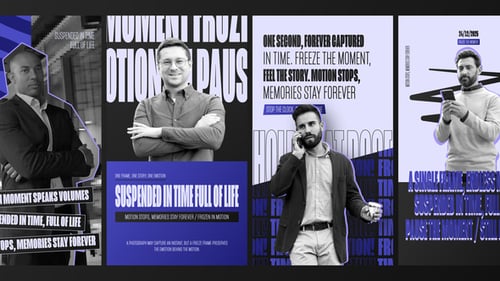 Dynamic Freeze Frame Vertical Social Media Stories