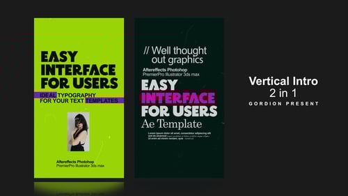 Dynamic Vertical Social Media Intro with Bold Typography