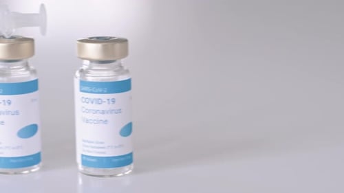 SARS-Cov-2 Covid-19 Vaccine Vials with Syringe