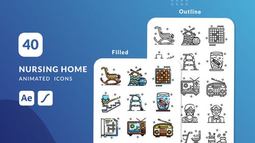 Nursing House Animated Icons | After Effects
