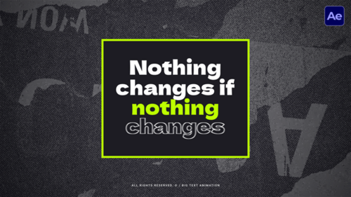 Big Text Animation \ AE