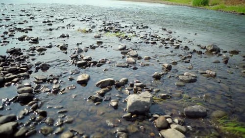Río limpio en la naturaleza