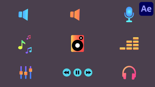 Music Icons for After Effects