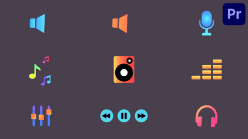 Music Icons for Premiere Pro