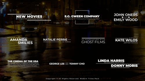 Clean Minimalist Typography Titles and Lower Thirds Pack