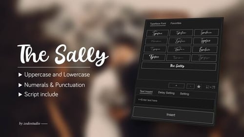 Animated Typeface - The Sally
