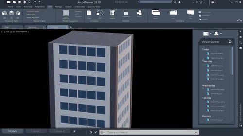 3D Architectural Building Model Construction and Deconstruction Animation