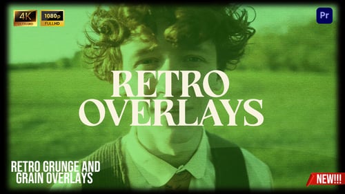 Retro Grunge and Grain Overlays For Premiere Pro