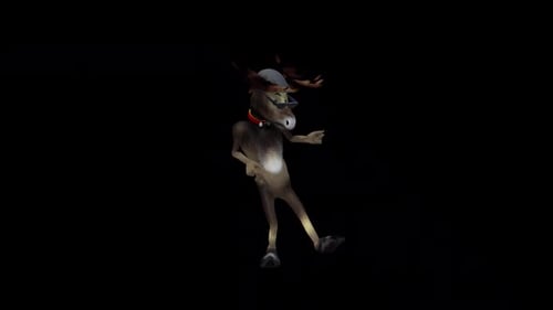 Danse de cerf de dessin animé 7