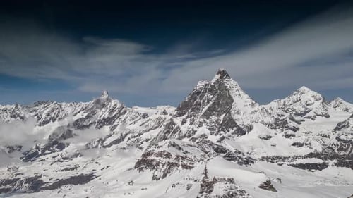 matterhorn alps switzerland mountains snow peaks ski timelapse