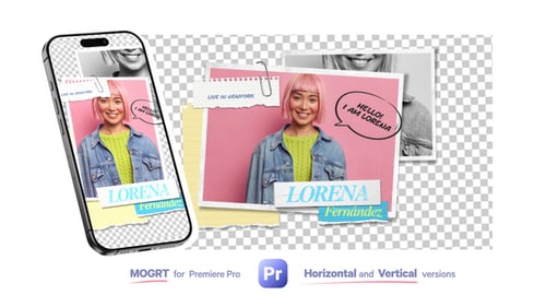 Animated Personal Introduction Photo Collage Opener