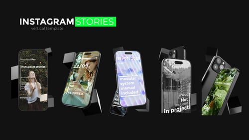 Clean Mobile Story Presentation for Vertical Social Media