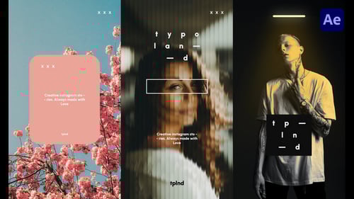 Dynamic Social Media Stories with Modern Typography